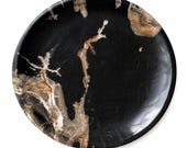 Petrified Wood Serving Plate 12"