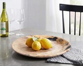 Petrified Wood Serving Plate 12"