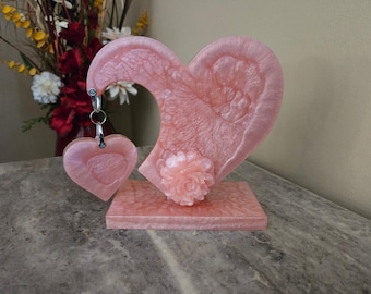Resin Heart Sculpture