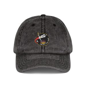 Projekt Hail Mary Hut, Weltraum bestickte Kappe, Sci-Fi Dad Hut, Raketen Patch Kappe, Astronomie Geschenk, Vintage ausgewaschene Baseballkappe