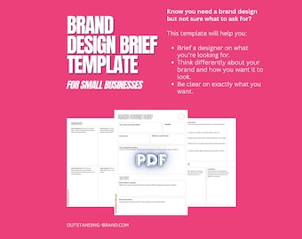 Plantilla de resumen de diseño de marca - Diseño gráfico