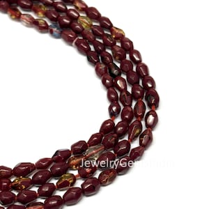 Red Ruby Faceted T Drilled Fancy Shape Beads, Handmade Beads, 8 Inch