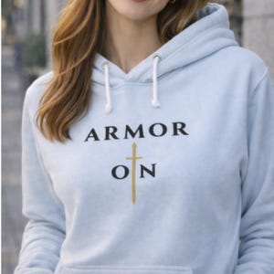 Armor On Unisex Christian Hoodie - Faith - Based Premium Pullover Sweatshirt