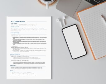 ATS Resume and Cover Letter Template for Developers Canva Template