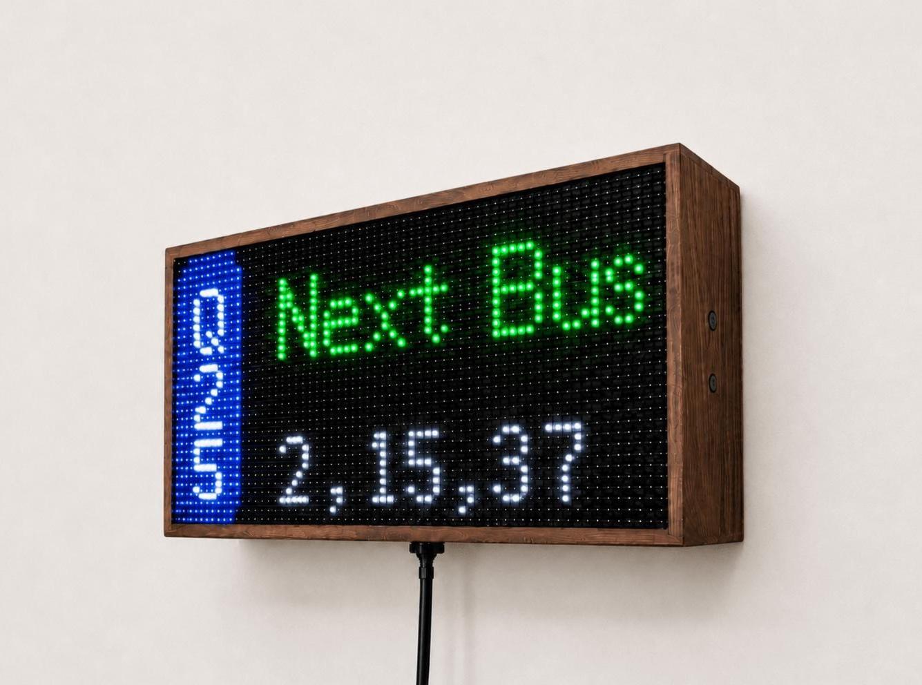 SUBWAY ミールトイ ディスプレイ NYC Subway Countdown Clock, Wifi LED Display, Real-time MTA