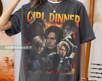 Camiseta Comfort Colors de Leon Kennedy, camiseta vintage de Resident Evil Requiem, regalo unisex de RE9 Requiem