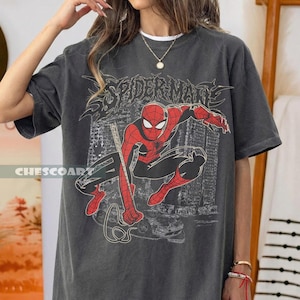 Vintage Marvel Spider-Man Shirt, Spider-Man Graphic T-Shirt, Retro Spiderman Comic Shirt, Marvel Avengers Spiderman Shirt MCU Fans Gift image 4