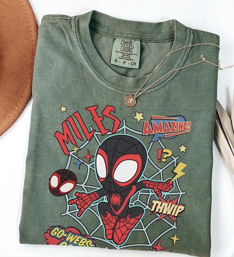 Miles Morales Shirt, Spidey And His Amazing Friends Tee, Marvel Superhero Graphic bild 3