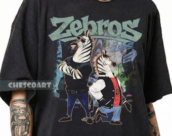 Camiseta Disney Zebros Horse Signatures de Zootopia, camiseta retro de Zootrópolis Disney, regalos para las vacaciones familiares en Disneyland 2026