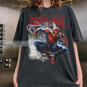Camiseta retro de Marvel The Amazing Spider-Man, camiseta vintage de cómic de Spiderman, camiseta de superhéroe de Marvel, para fans del MCU, camiseta para viaje familiar a Disneyland. imagen 1