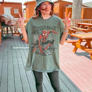 Vintage Marvel Spider-Man Shirt, Spider-Man Graphic T-Shirt, Retro Spiderman Comic Shirt, Marvel Avengers Spiderman Shirt MCU Fans Gift image 3