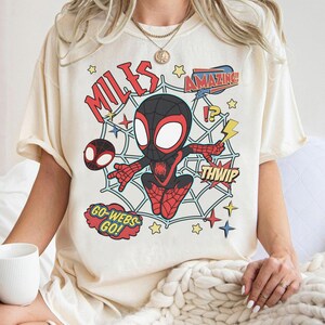 Miles Morales Shirt, Spidey And His Amazing Friends Tee, Marvel Superhero Graphic bild 5