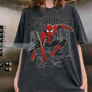 Vintage Marvel Spider-Man Shirt, Spider-Man Graphic T-Shirt, Retro Spiderman Comic Shirt, Marvel Avengers Spiderman Shirt MCU Fans Gift image 7