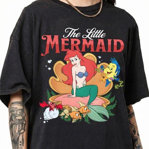 The Little Mermaid Shirt, Disney Princess Ariel Flounder Tee, Birthday Girl Trip Shirt image 2