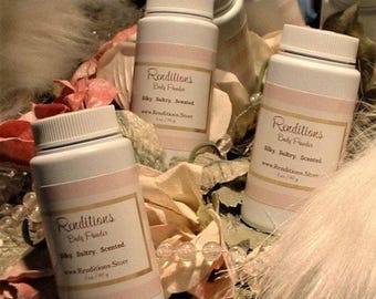 Set of THREE - Scented Powder ~ Select THREE Scents ~ Women Dusting Body Bath Powder