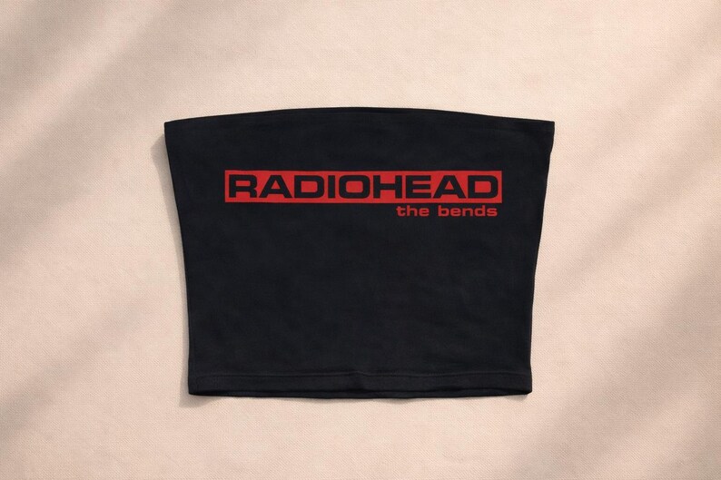 Y2K Radiohead “the Bends” Black Tube Top - Etsy