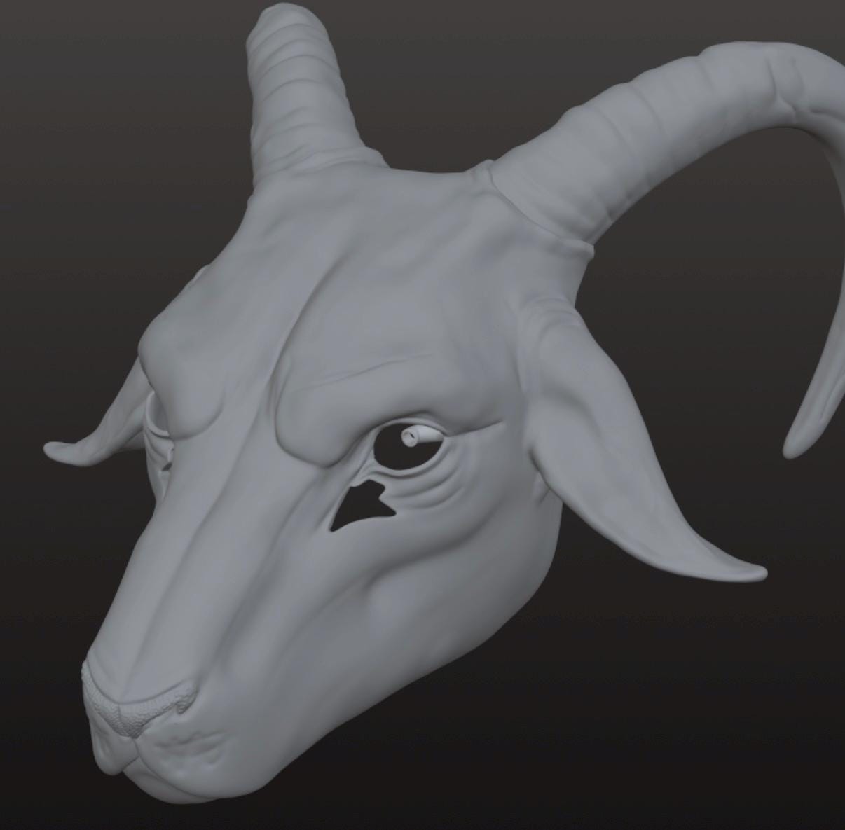 Goatman/baphomet/satan Mask STL Cosplay Digital File - Etsy Australia