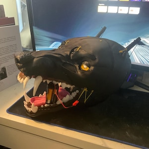 Animatronic Blinking Werewolf Mask|V1|Realistic Halloween Cosplay