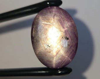 Natural 92.65 Ct Star Ruby Pink Oval Untreated Cabochon Loose Gemstone