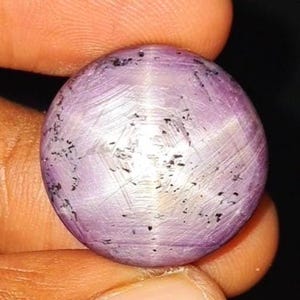 Natural 79.00 Ct Star Ruby Cabochon Loose Gemstone  Untreated Pink Oval
