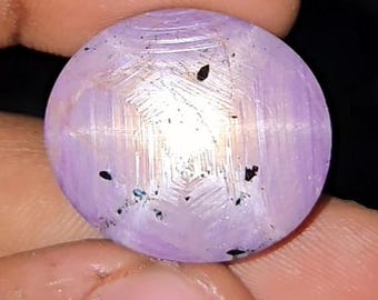Natürlicher 61.30 Ct Stern Rubin Cabochon Loser Edelstein Unbehandelt Rosa Oval