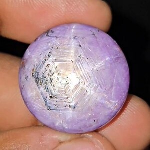 Natürliche 75,00 Ct Stern Rubin Cabochon lose Edelstein unbehandelt rosa rund
