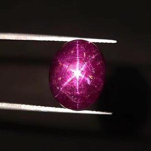 Natural 14.60 Ct Star Ruby Cabochon  Red Loose Gemstone Untreated Oval