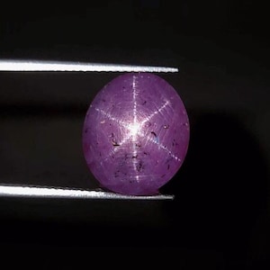 Natürlicher 13,40 Ct Stern Rubin Cabochon Loser Edelstein Unbehandelt Rosa Oval