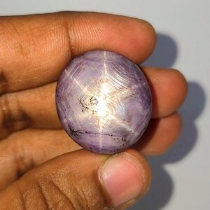 Natuurlijke sterrobijnroze ovale cabochon van 100,00 ct. onbehandelde losse edelsteen