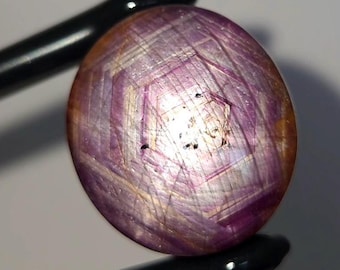 Natural 86.90 Ct Star Ruby Purplish Red Oval Untreated Cabochon Loose Gemstone