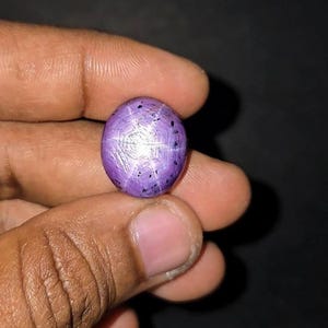 Natural 33.30 Ct Star Ruby Pink Oval Cabochon Loose Gemstone Untreated