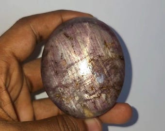 Enorme rubí estrella natural de 1245 quilates, cabujón ovalado, gema suelta de cristal curativo.