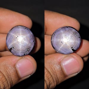 Naturalny 40,75-karatowy rubin gwiaździsty fioletowy kaboszon luźny kamień szlachetny nieobrobiony owalny