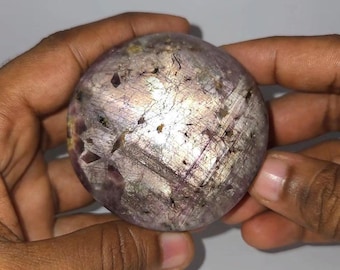 Zafiro estrella natural grande de 2100,00 ct, cabujón redondo, cristal curativo, gema suelta.