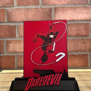 Daredevil Comic Book Display Stand | 3D Printed CGC CBCS Slab Holder | Marvel Fan Art | 3 Style Options | Custom Colors