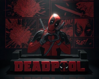 Présentoir pour bandes dessinées Deadpool | Support pour bande dessinée imprimé en 3D