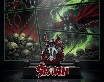 Présentoir pour bandes dessinées Spawn | Support pour bande dessinée imprimé en 3D