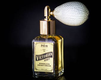 Victorian Spirit - Vanilla Amber Perfume - Woodland Sweet Creme - Atomizer Bottle -1 oz