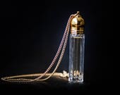 Perfume Bottle Necklace - Victorian Potion Amulet - Choose your scent - Vial 3ml