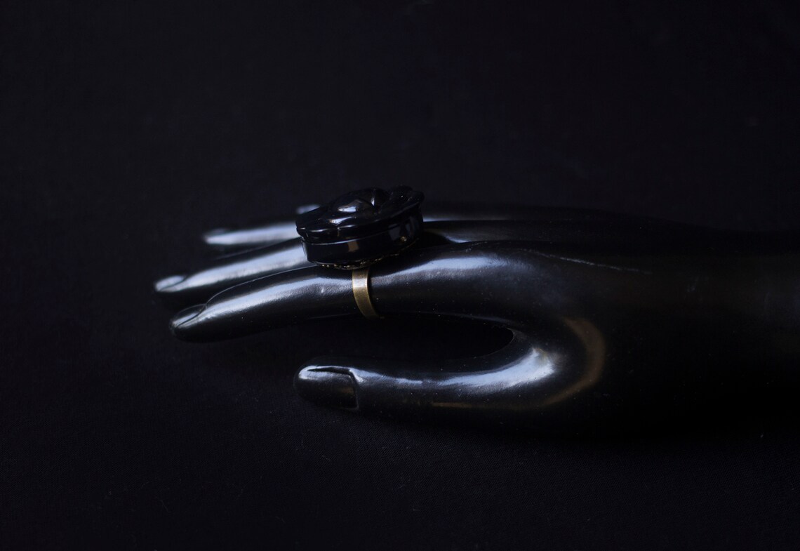 Solid Perfume Locket Ring Poison Rose Choose Your Scent Etsy