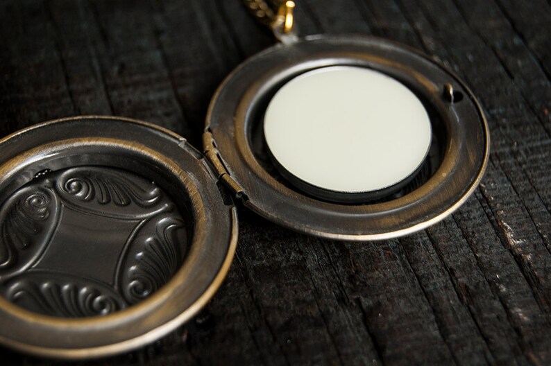 Perfume Locket Necklace with Solid Scent Victorian Gold Etsy