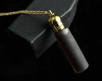 Perfume Bottle Necklace - Victorian Potion Amulet - Choose your scent - Vial 3ml