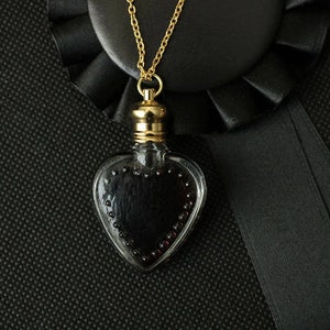 Perfume Heart Necklace Victorian Potion Amulet Choose your scent Vial 3ml No Gift Box