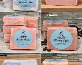 Handcrafted Shea Butter Soap Bar | Luxury Body Soap | Moisturizing Glycerin Soap | Vegan Friendly | 4–4.5 oz