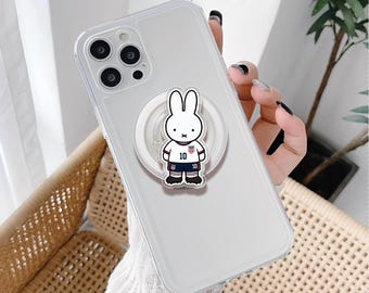 World Cup Bunny Phone Grip, Kawaii Bunny Magsafe Griptok, Football Acrylic Kindle Holder