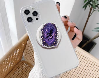 Romantasy Dragon Magsafe Phone Grip: Fantasy Creatures Griptok, Gothic Dragons Magnetic Accessory