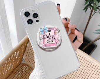 Kindle Girlie Reader Acrylic Phone Grip, Bookish Vibe Magnetic Holder, Four Season Bookish Griptok