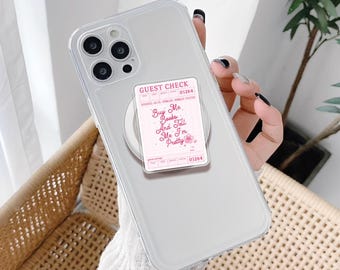 Guest Check Acrylic Phone Grip, Buy Me Books Magnetic Holder, Girlie Bookworms Griptok