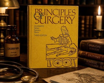 Vintage Principles Surgery 3rd Ed Schwartz Medical Textbook 1979 Decor Book