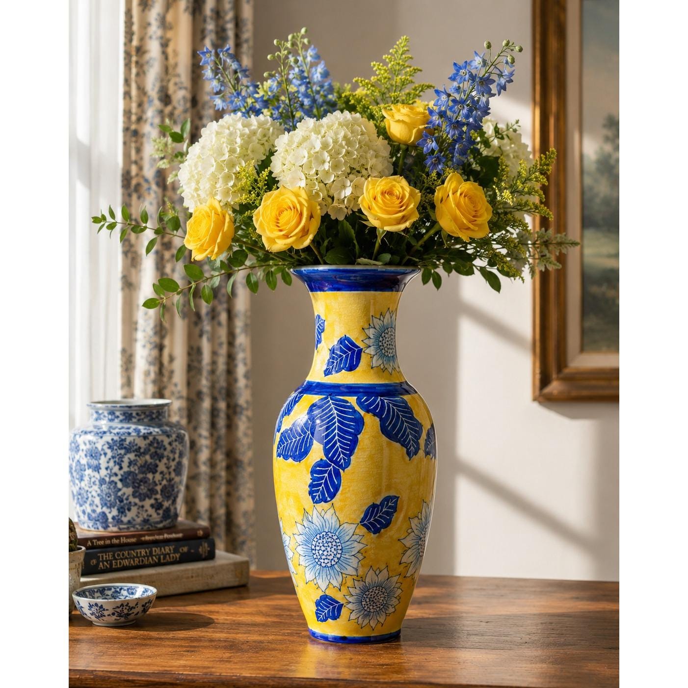 青い陶器の花瓶 - Etsy 日本